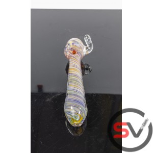 PSYCHEDELIC CACTUS HEAVY GLASS HAND PIPE 7inch